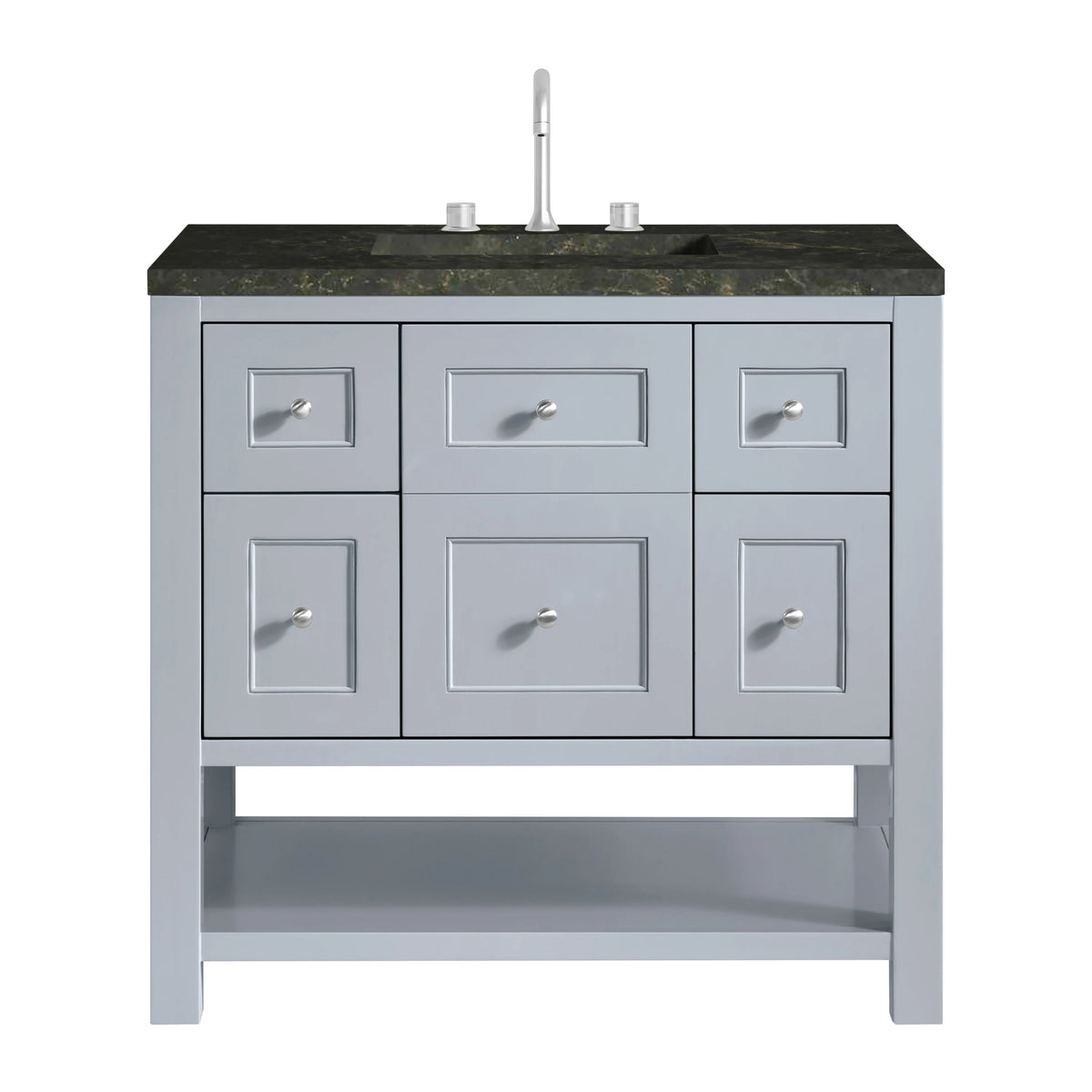 Breckenridge 36" Single Vanity, Serenity Blue, w/ 3 CM Phantome Eclos Top