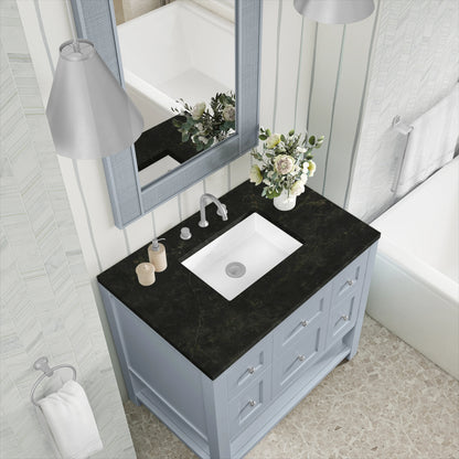 Breckenridge 36" Single Vanity, Serenity Blue, w/ 3 CM Phantome Eclos Top, view 7