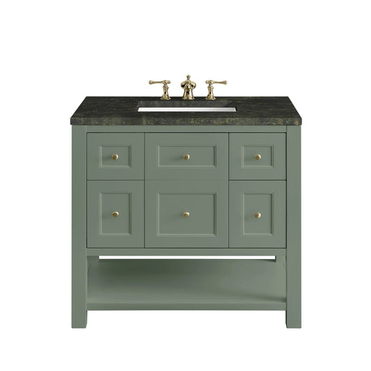 Breckenridge 36" Single Vanity, Smokey Celadon, w/ 3 CM Phantome Eclos Top