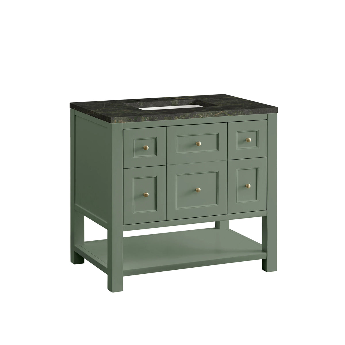 Breckenridge 36" Single Vanity, Smokey Celadon, w/ 3 CM Phantome Eclos Top, view 10