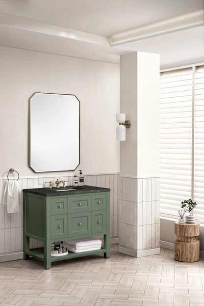 Breckenridge 36" Single Vanity, Smokey Celadon, w/ 3 CM Phantome Eclos Top, view 4