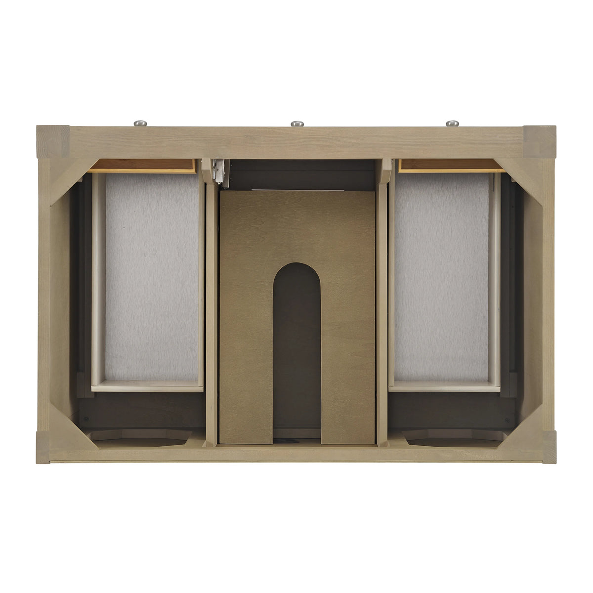 Breckenridge 36" Single Vanity, Whitewashed Oak w/ 3 CM Charcoal Soapstone Silestone Top, view 6