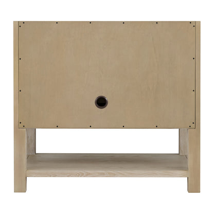 Breckenridge 36" Single Vanity, Whitewashed Oak w/ 3 CM Eternal Jasmine Pearl Silestone Top, view 8