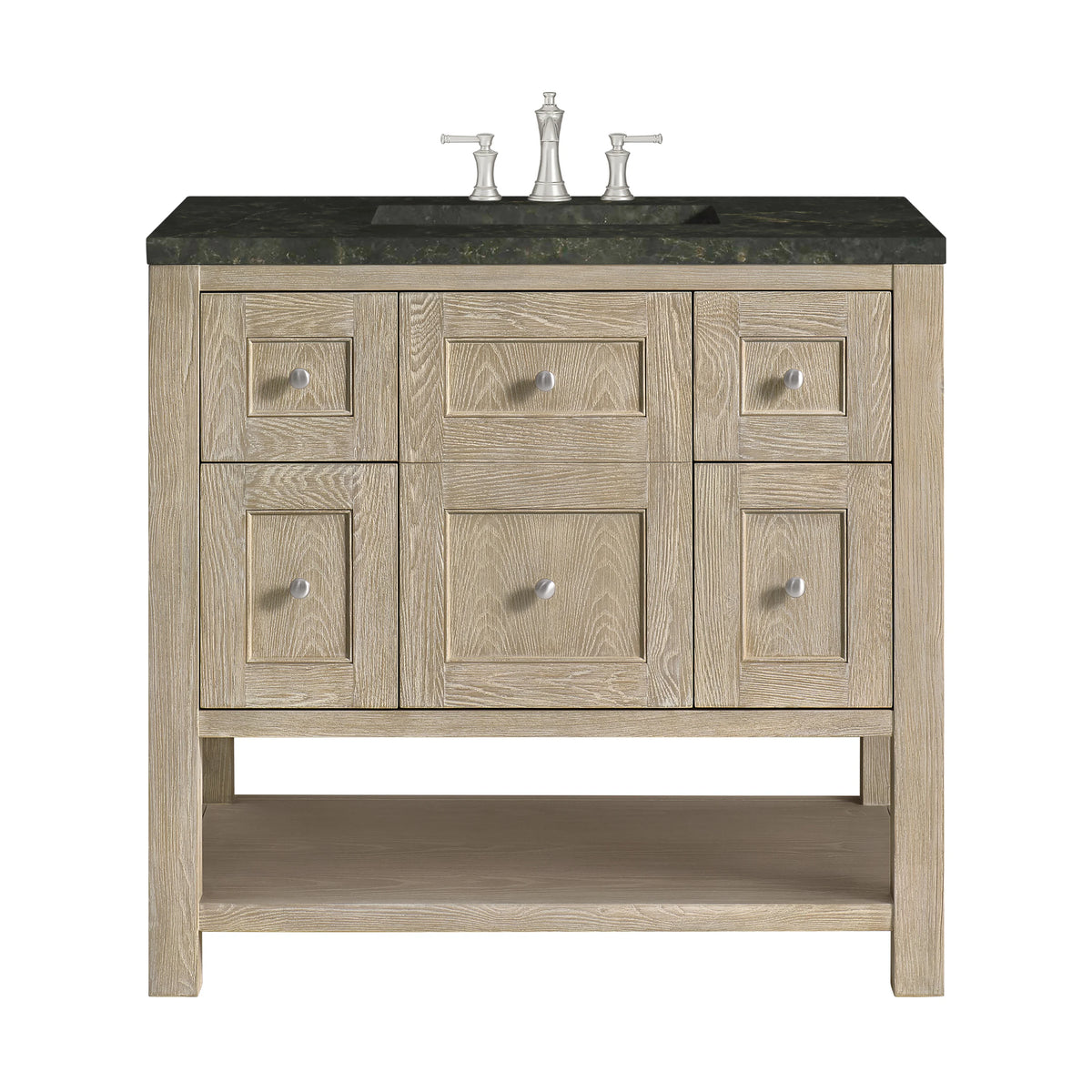Breckenridge 36" Single Vanity, Whitewashed Oak, w/ 3 CM Phantome Eclos Top