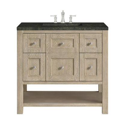 Breckenridge 36" Single Vanity, Whitewashed Oak, w/ 3 CM Phantome Eclos Top