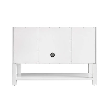 Renovate for Less Atlanta Breckenridge 48" Single Vanity, Bright White w/ 3 CM Cala Blue Top, view 9