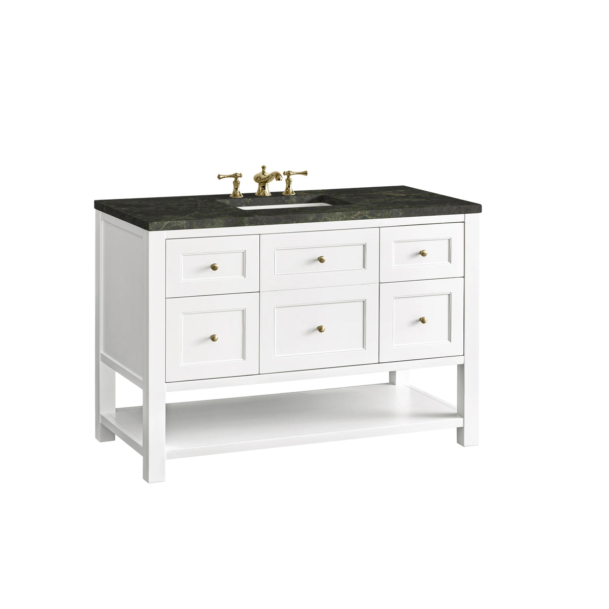 Breckenridge 48" Single Vanity, Bright White, w/ 3 CM Phantome Eclos Top, view 11