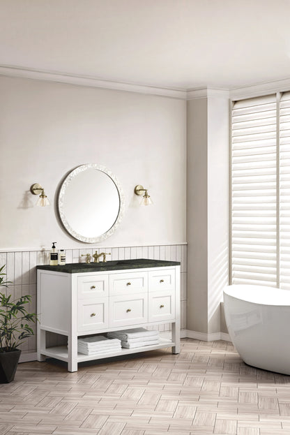Breckenridge 48" Single Vanity, Bright White, w/ 3 CM Phantome Eclos Top, view 5