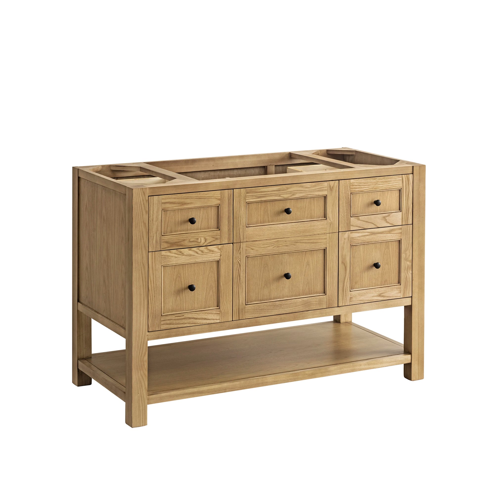 Renovate for Less Atlanta Breckenridge 48" Single Vanity, Light Natural Oak w/ 3 CM Cala Blue Top, view 2