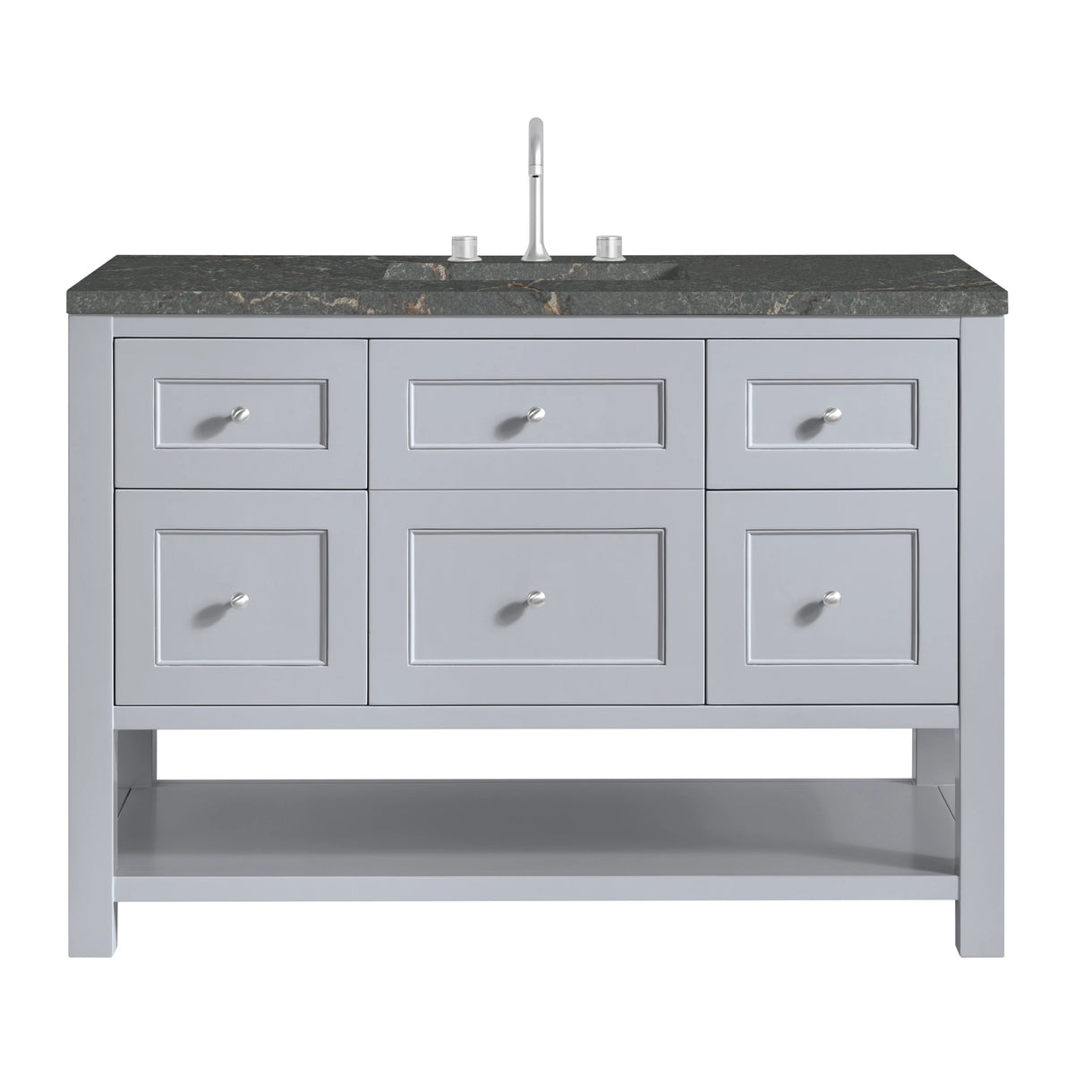 Breckenridge 48" Single Vanity, Serenity Blue, w/ 3 CM Parisien Bleu Quartz Top w/FreePower Wireless Charger