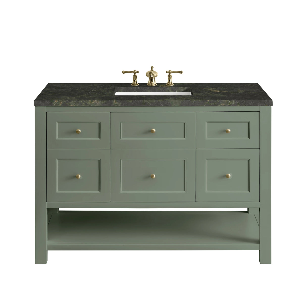 Breckenridge 48" Single Vanity, Smokey Celadon, w/ 3 CM Phantome Eclos Top