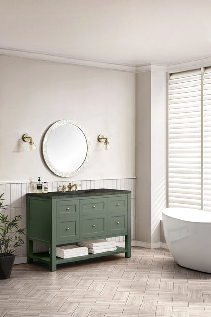 Breckenridge 48" Single Vanity, Smokey Celadon, w/ 3 CM Phantome Eclos Top, view 4