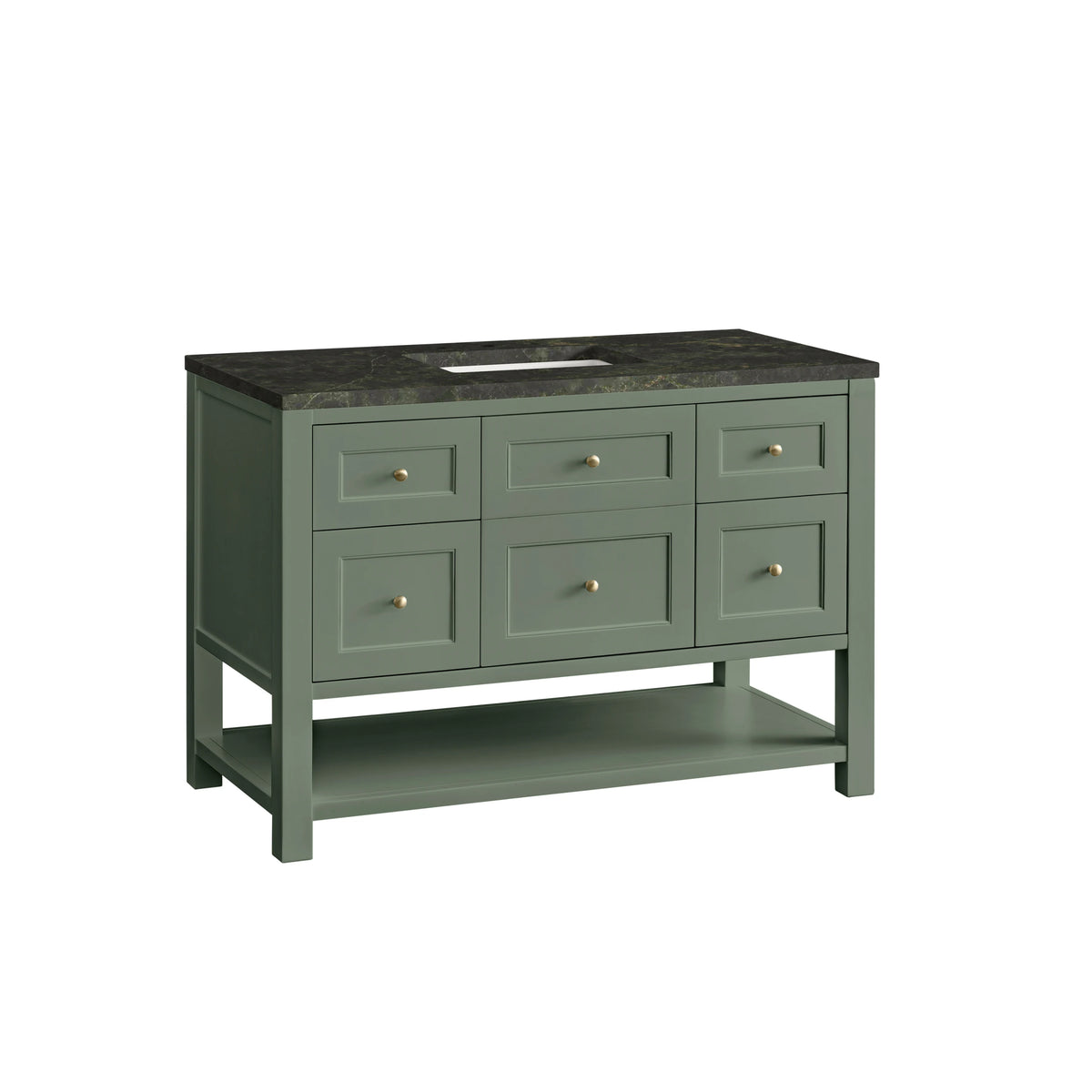 Breckenridge 48" Single Vanity, Smokey Celadon, w/ 3 CM Phantome Eclos Top, view 7