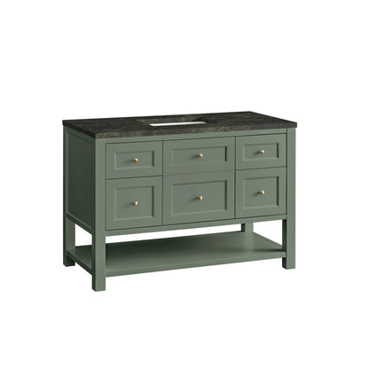 Breckenridge 48" Single Vanity, Smokey Celadon, w/ 3 CM Phantome Eclos Top, view 7