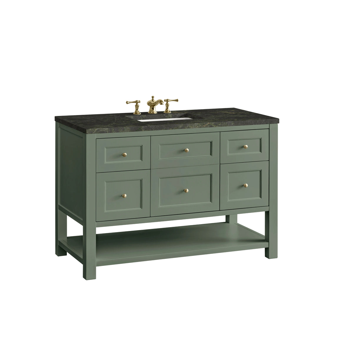 Breckenridge 48" Single Vanity, Smokey Celadon, w/ 3 CM Phantome Eclos Top, view 8