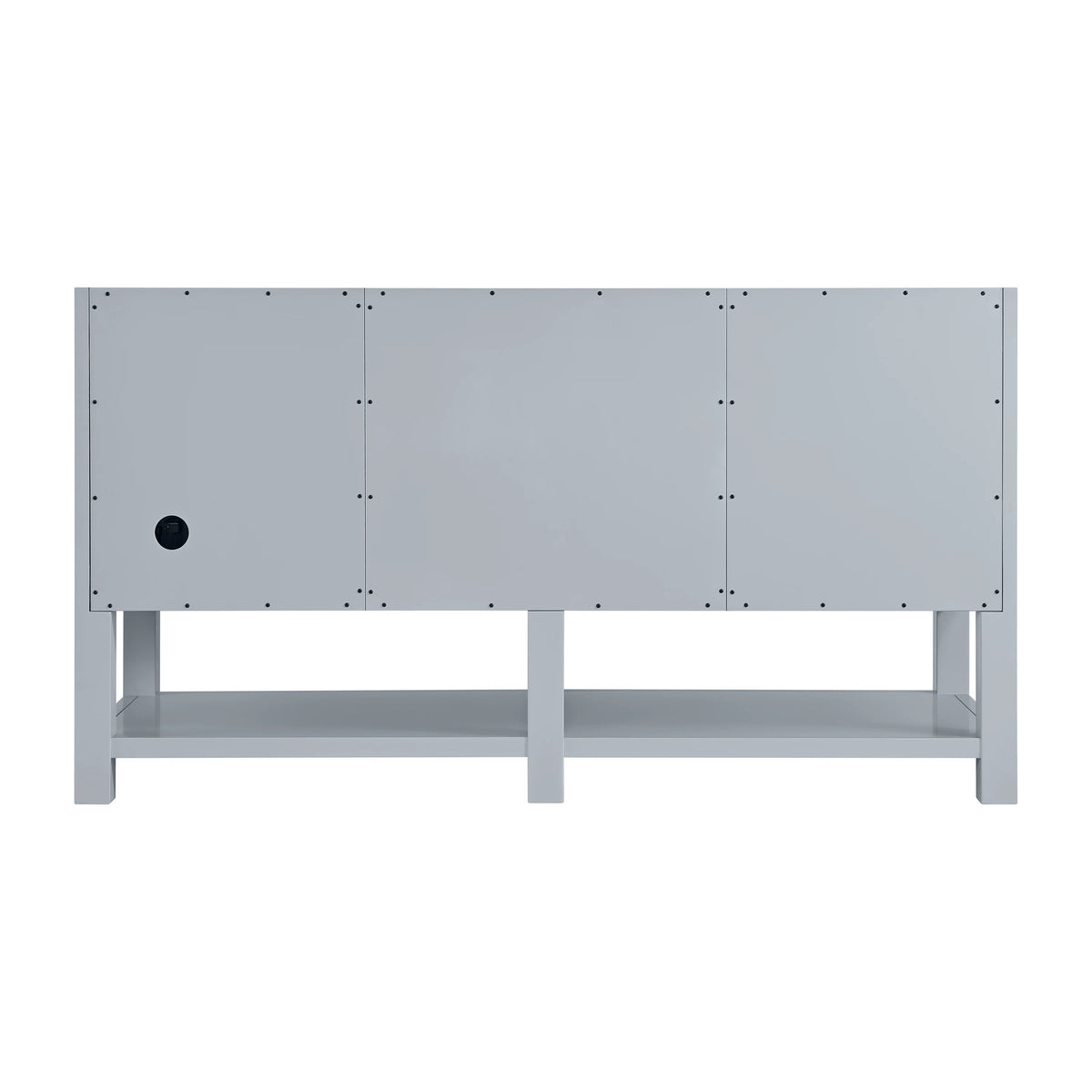 Breckenridge 60" Double Vanity, Serenity Blue, w/ 3 CM Eternal Jasmine Pearl Quartz Top, view 9