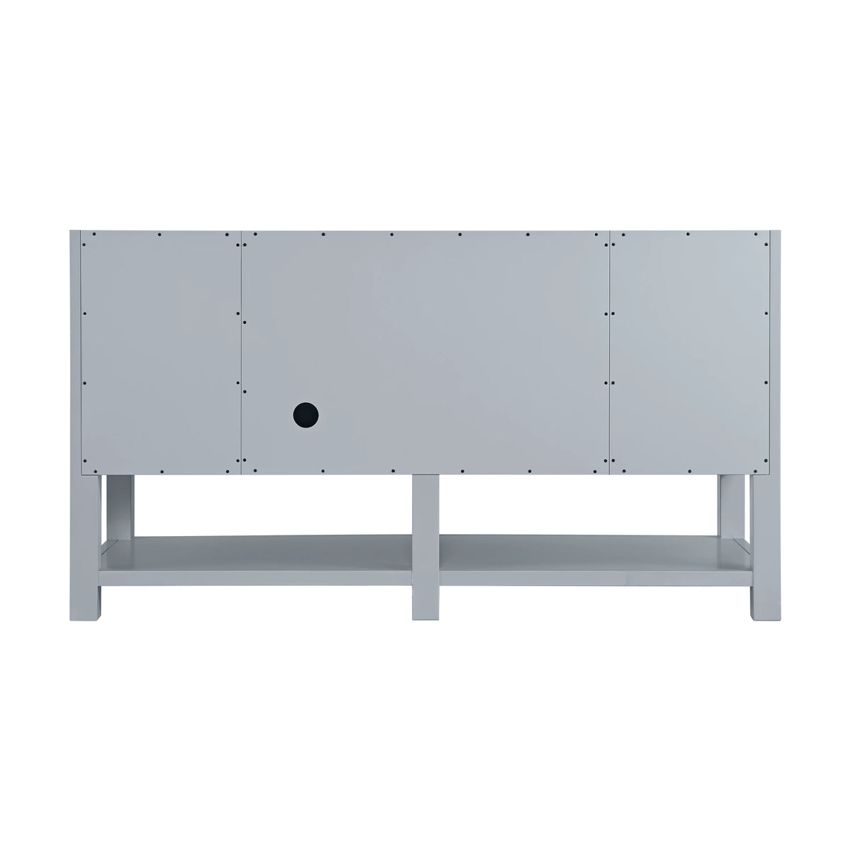 Breckenridge 60" Single Vanity, Serenity Blue, w/ 3 CM Lime Delight Quartz Top, view 9