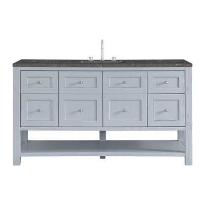 Breckenridge 60" Single Vanity, Serenity Blue w/ 3 CM Parisien Bleu Top
