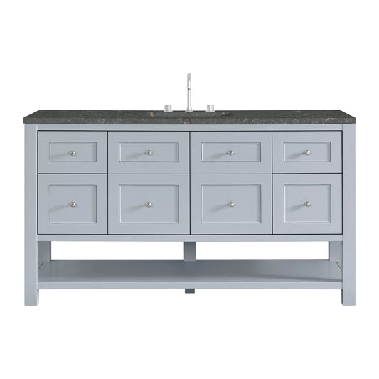 Breckenridge 60" Single Vanity, Serenity Blue w/ 3 CM Parisien Bleu Top