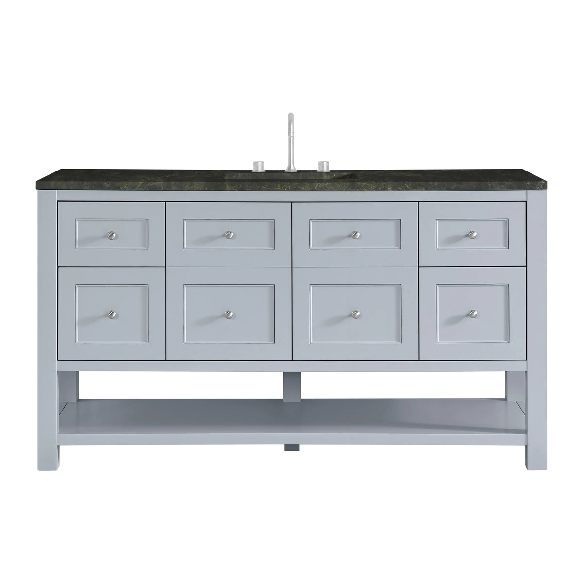 Breckenridge 60" Single Vanity, Serenity Blue, w/ 3 CM Phantome Eclos Top