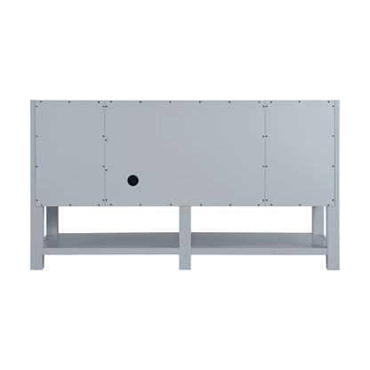 Breckenridge 60" Single Vanity, Serenity Blue, w/ 3 CM Eternal Jasmine Pearl Silestone Top w/ FreePower Wirele, view 12