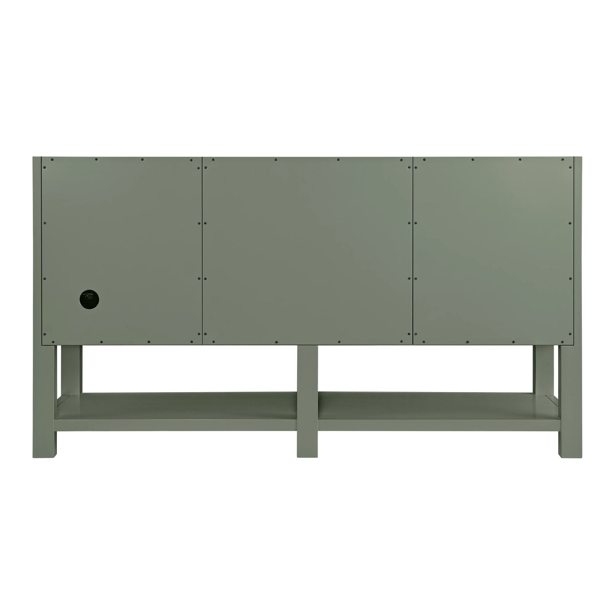 Breckenridge 60" Double Vanity, Smokey Celadon, w/ 3 CM Siberian Silestone Top, view 9