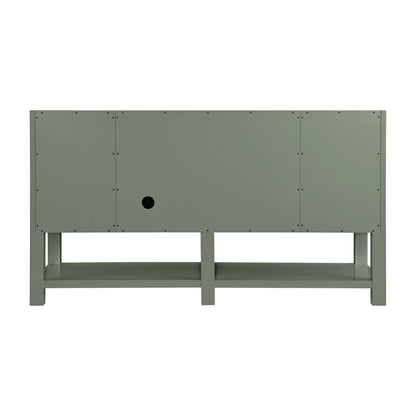 Breckenridge 60" Single Vanity, Smokey Celadon, w/ 3 CM Phantome Eclos Top, view 9