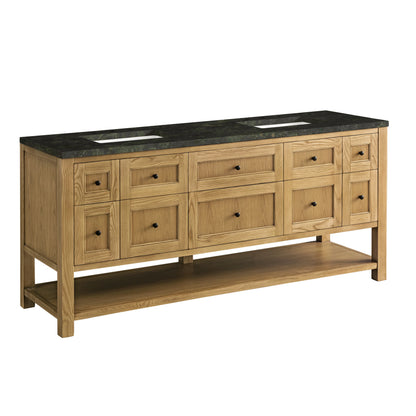 Breckenridge 72" Double Vanity, Light Natural Oak, w/ 3 CM Phantome Eclos Top, view 10