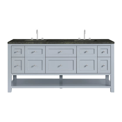Breckenridge 72" Double Vanity, Serenity Blue, w/ 3 CM Phantome Eclos Top