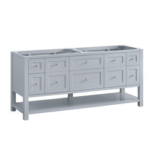 Breckenridge 72" Double Vanity, Serenity Blue, w/ 3 CM Phantome Eclos Top, view 2