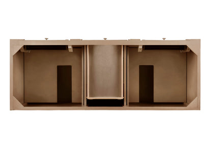 Bristol 60" Double Vanity, Whitewashed Walnut, w/ 3 CM Phantome Eclos Top, view 5