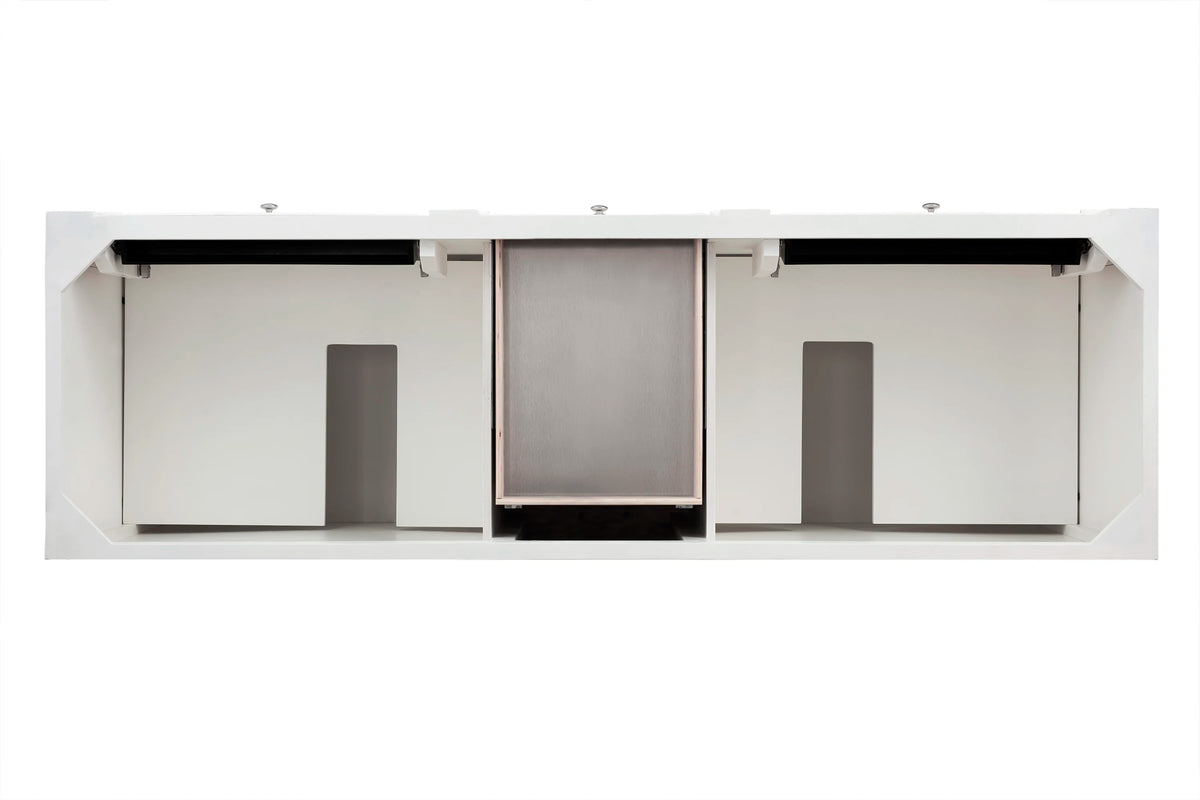 Bristol 72" Double Vanity, Bright White w/ 3 CM Parisien Bleu Silestone Top w/FreePower Wireless Charger, view 8