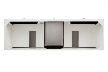 Bristol 72" Double Vanity, Bright White, w/ 3 CM Siberian Silestone Top w/FreePower Wireless Charger, view 7