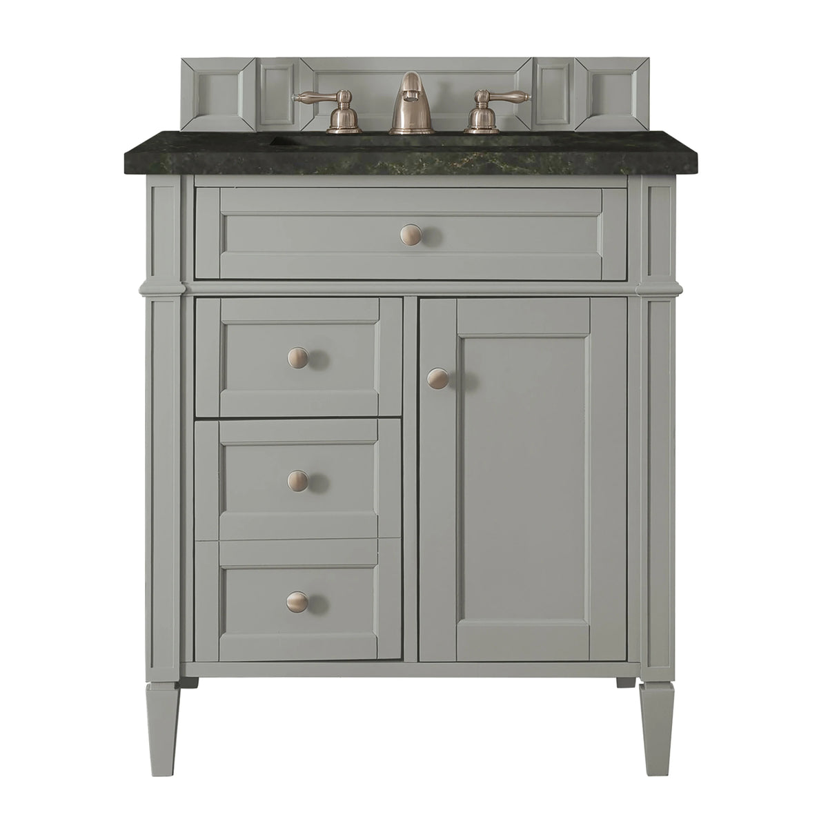 Brittany 30" Single Vanity, Urban Gray, w/ 3 CM Phantome Eclos Top
