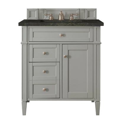 Brittany 30" Single Vanity, Urban Gray, w/ 3 CM Phantome Eclos Top