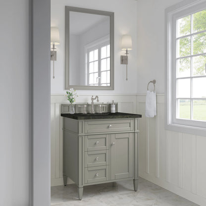 Brittany 30" Single Vanity, Urban Gray, w/ 3 CM Phantome Eclos Top, view 3