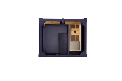 Brittany 30" Single Vanity, Victory Blue w/ 3 CM Eternal Jasmine Pearl Silestone Top, view 6