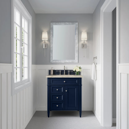 Brittany 30" Single Vanity, Victory Blue, w/ 3 CM Tajnar Eclos Top, view 2