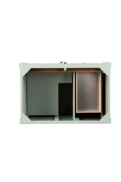 Brittany 36" Single Vanity, Sage Green w/ 3 CM Charcoal Soapstone Silestone Top, view 5