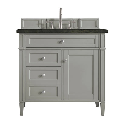 Brittany 36" Single Vanity, Urban Gray, w/ 3 CM Phantome Eclos Top