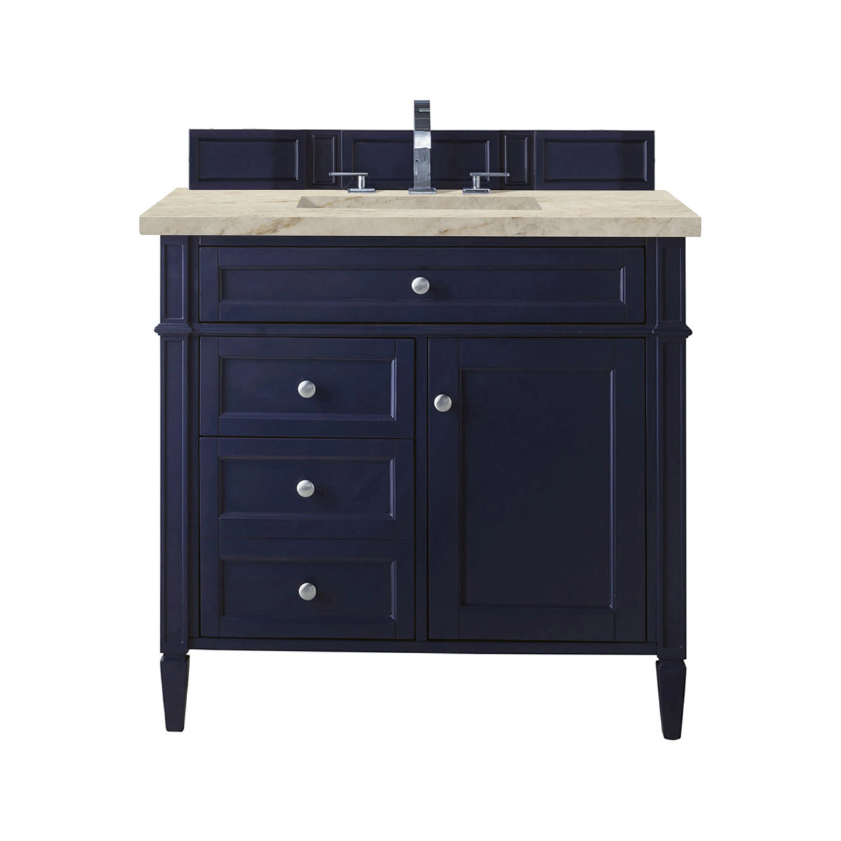 Brittany 36" Single Vanity, Victory Blue, w/ 3 CM Tajnar Eclos Top