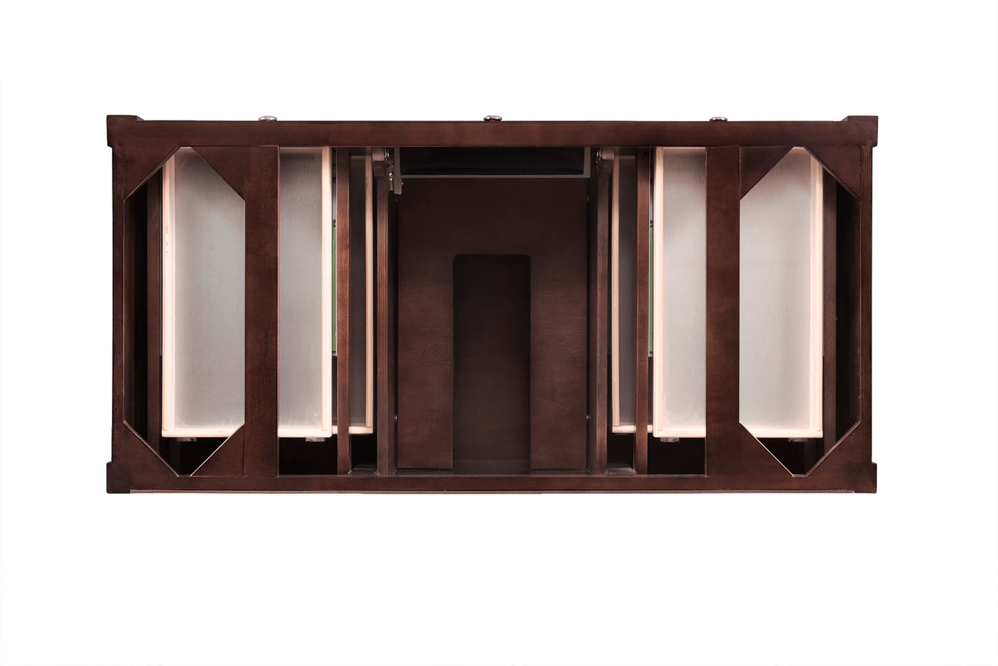 Renovate for Less Atlanta Brittany 48" Single Vanity, Burnished Mahogany w/ 3 CM Cala Blue Silestone Top, view 6