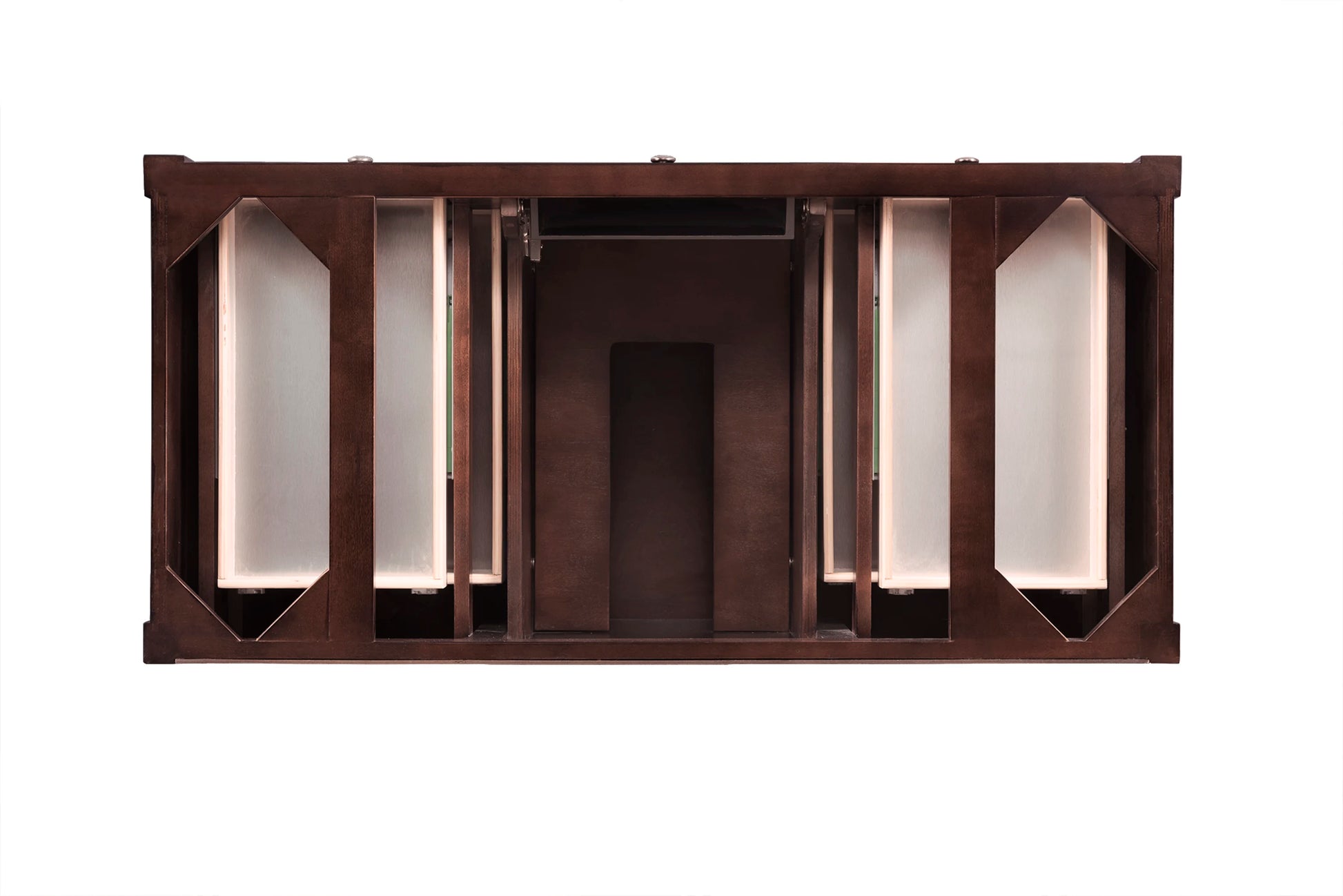 Renovate for Less Atlanta Brittany 48" Single Vanity, Burnished Mahogany w/ 3 CM Cala Blue Silestone Top, view 6