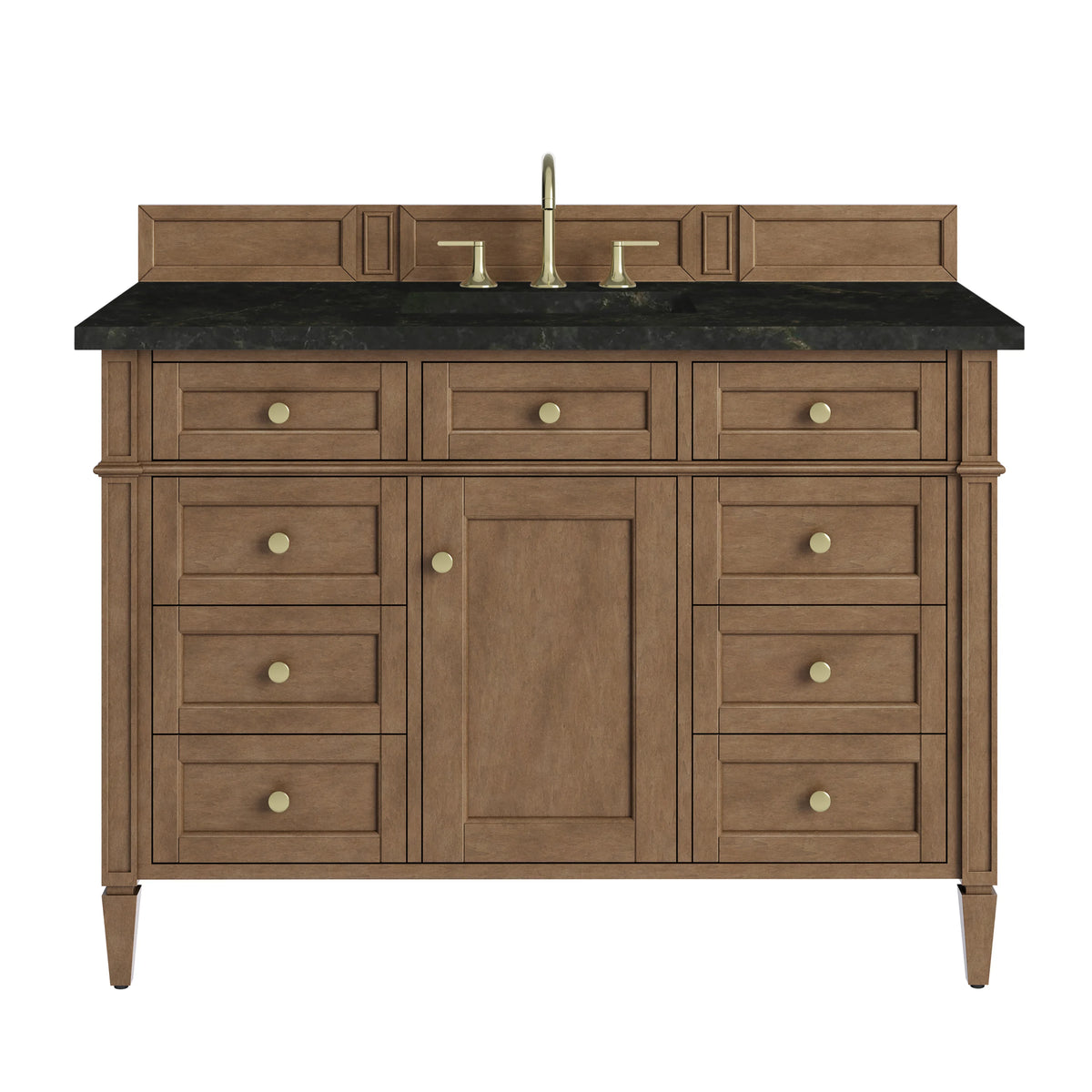 Brittany 48" Single Vanity, Pecan w/ 3 CM Phantome Eclos Top