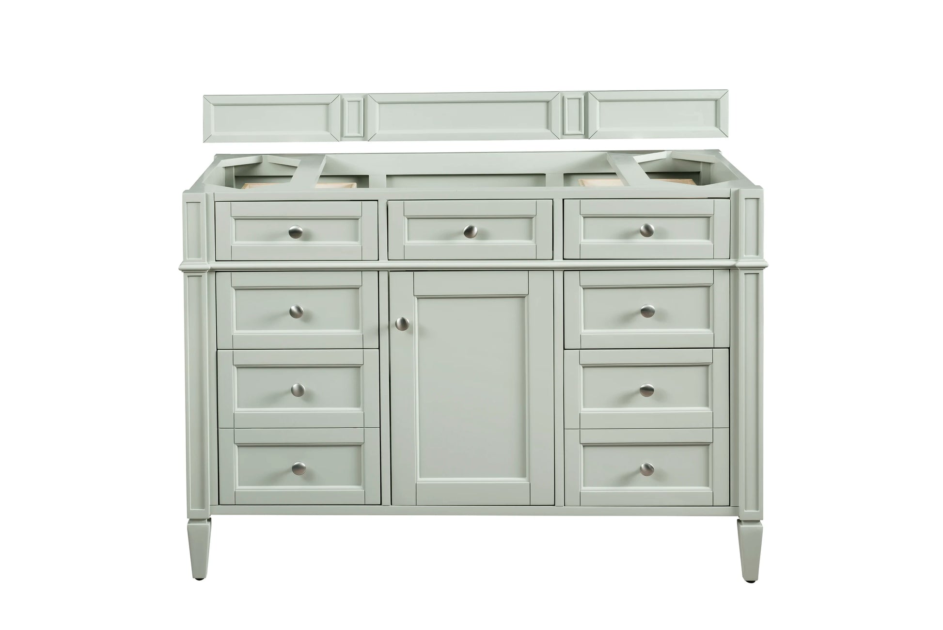 Renovate for Less Atlanta Brittany 48" Single Vanity, Sage Green w/ 3 CM Cala Blue Silestone Top, view 2