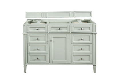 Renovate for Less Atlanta Brittany 48" Single Vanity, Sage Green w/ 3 CM Cala Blue Silestone Top, view 2