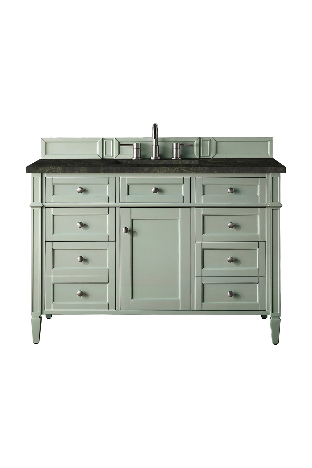 Brittany 48" Single Vanity, Sage Green, w/ 3 CM Phantome Eclos Top