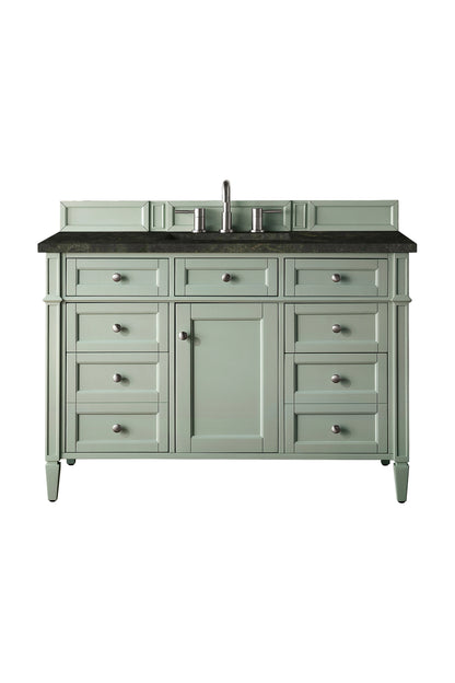 Brittany 48" Single Vanity, Sage Green, w/ 3 CM Phantome Eclos Top