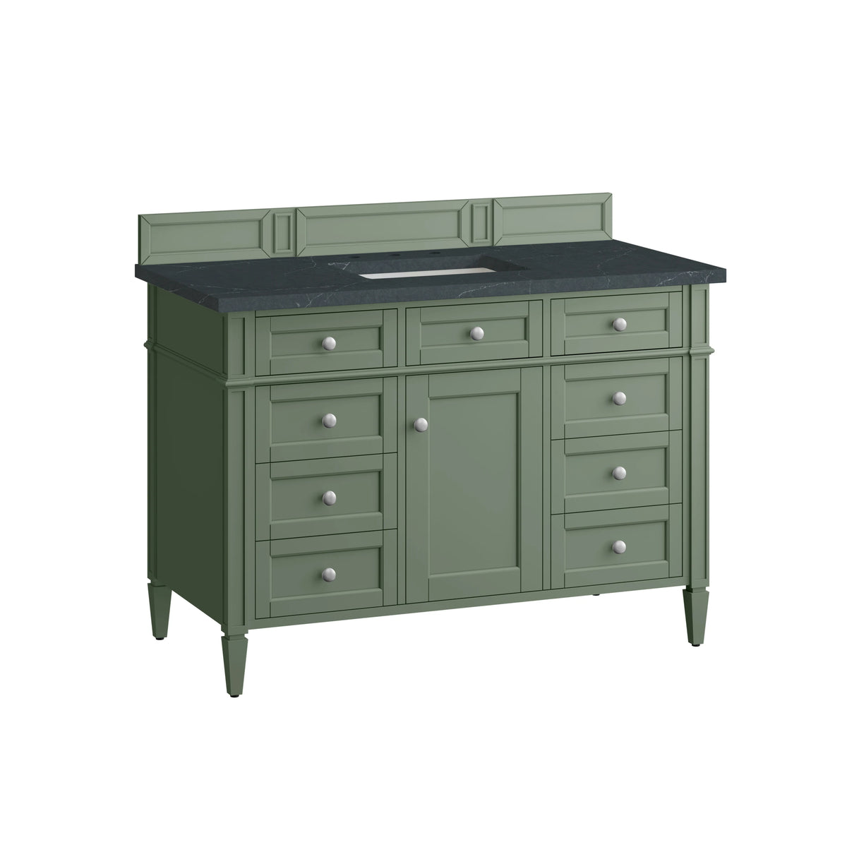 Brittany 48" Single Vanity, Smokey Celadon w/ 3 CM Charcoal Soapstone Top, view 7