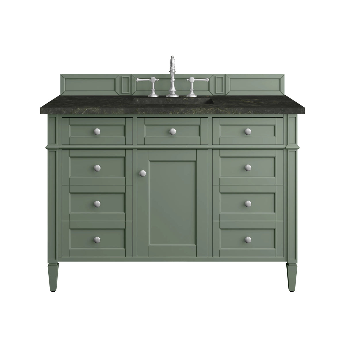 Brittany 48" Single Vanity, Smokey Celadon, w/ 3 CM Phantome Eclos Top